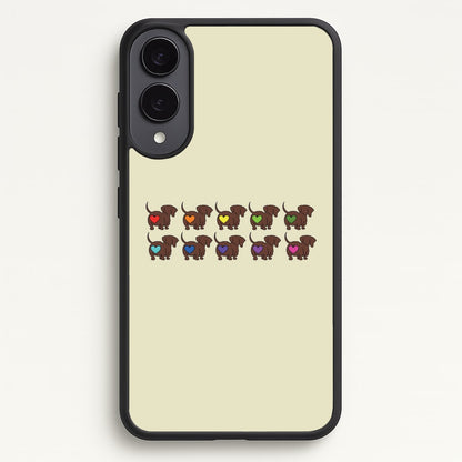 Love hearts - Dachshunds  - Dachshunds Phone Case for Galaxy S25 Edge