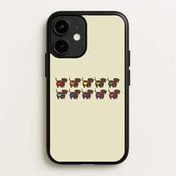 Love hearts - Dachshunds  - Dachshunds Phone Case for iPhone 12 Mini