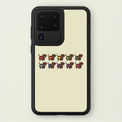 Love hearts - Dachshunds  - Dachshunds Phone Case for Galaxy S20 Ultra