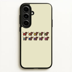Love hearts - Dachshunds  - Dachshunds Phone Case for Galaxy A56