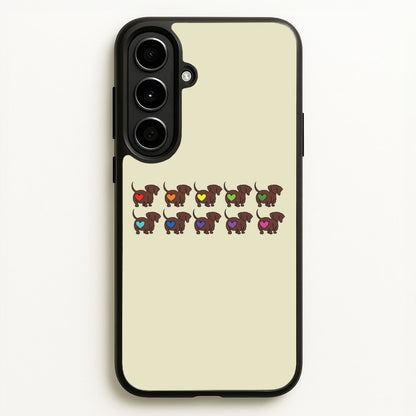 Love hearts - Dachshunds  - Dachshunds Phone Case for Galaxy A56