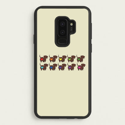 Love hearts - Dachshunds  - Dachshunds Phone Case for Galaxy S9 Plus
