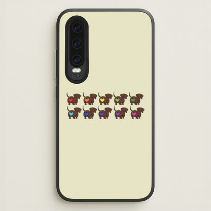 Love hearts - Dachshunds  - Dachshunds Phone Case for Huawei P30