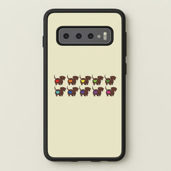 Love hearts - Dachshunds  - Dachshunds Phone Case for Galaxy S10