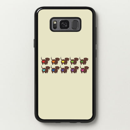 Love hearts - Dachshunds  - Dachshunds Phone Case for Galaxy S8 Plus
