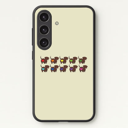 Love hearts - Dachshunds  - Dachshunds Phone Case for Galaxy S25