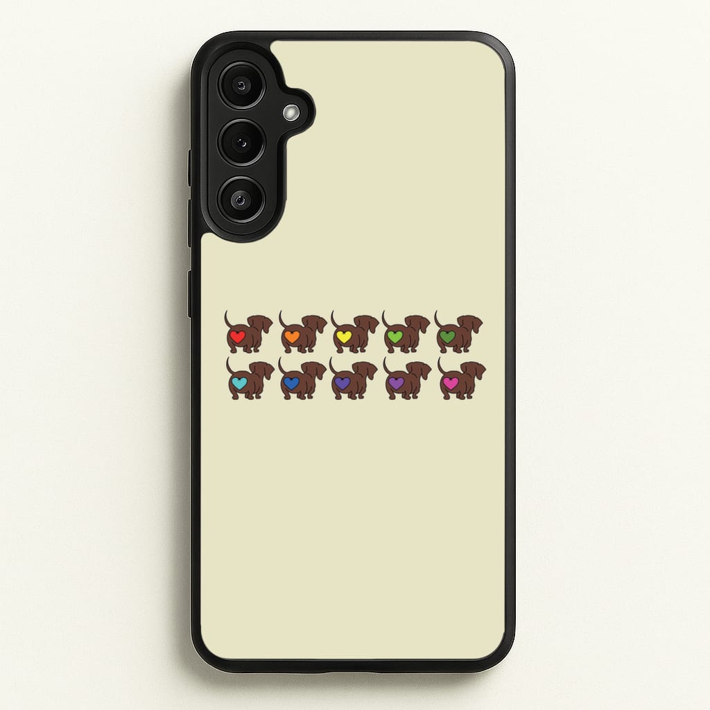 Love hearts - Dachshunds  - Dachshunds Phone Case for Galaxy A36