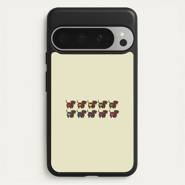 Love hearts - Dachshunds  - Dachshunds Phone Case for Google Pixel 9 Pro XL
