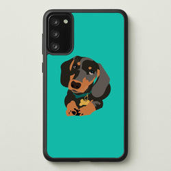 Black & brown - Dachshunds  - Dachshunds Phone Case for Galaxy S20FE