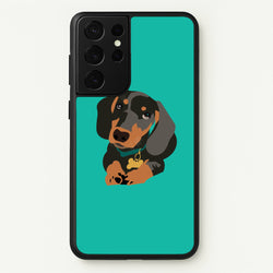 Black & brown - Dachshunds  - Dachshunds Phone Case for Galaxy S21 Ultra