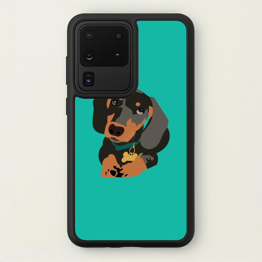 Black & brown - Dachshunds  - Dachshunds Phone Case for Galaxy S20 Ultra