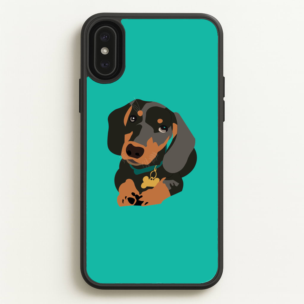 Black & brown - Dachshunds  - Dachshunds Phone Case for iPhone XS Max