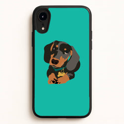 Black & brown - Dachshunds  - Dachshunds Phone Case for iPhone XR