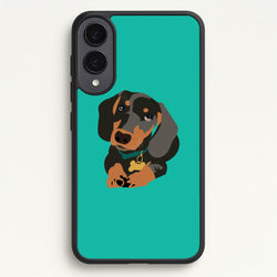 Black & brown - Dachshunds  - Dachshunds Phone Case for Galaxy S25 Edge