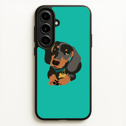 Black & brown - Dachshunds  - Dachshunds Phone Case for Galaxy A56