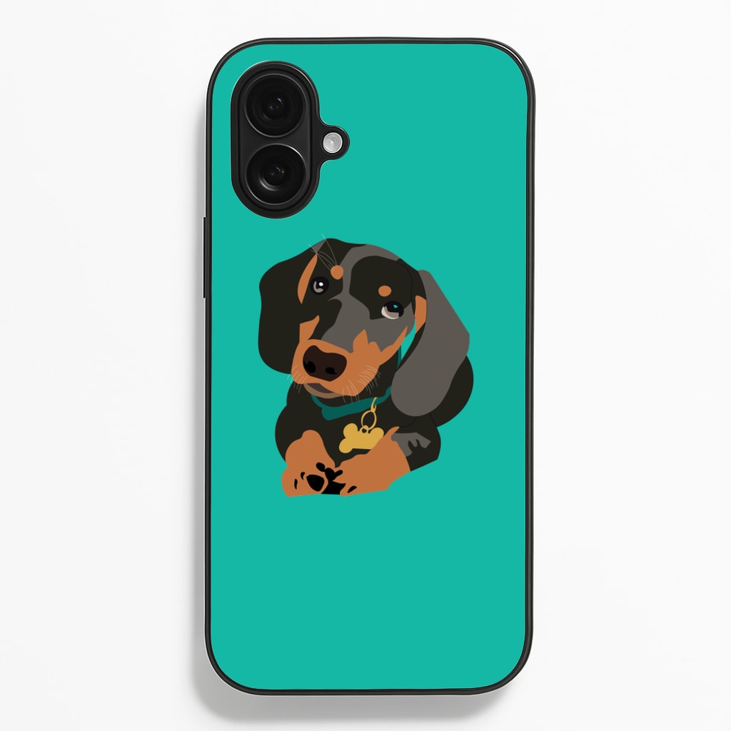 Black & brown - Dachshunds  - Dachshunds Phone Case for iPhone 16 Plus