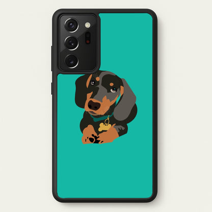 Black & brown - Dachshunds  - Dachshunds Phone Case for Galaxy Note 20 Ultra