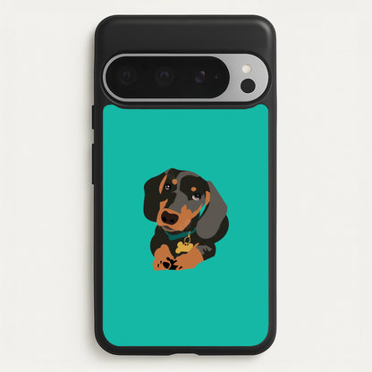Black & brown - Dachshunds  - Dachshunds Phone Case for Google Pixel 9 Pro XL