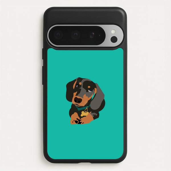 Black & brown - Dachshunds  - Dachshunds Phone Case for Google Pixel 9 Pro XL