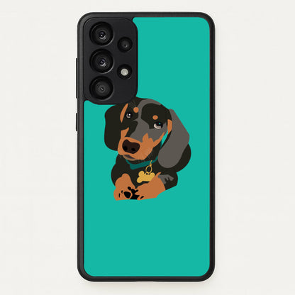 Black & brown - Dachshunds  - Dachshunds Phone Case for Galaxy A33
