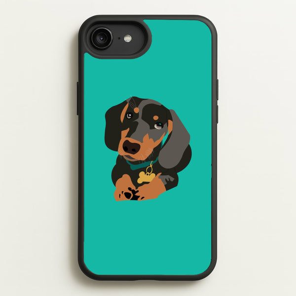 Black & brown - Dachshunds  - Dachshunds Phone Case for iPhone 6 Plus / 7 Plus / 8 Plus