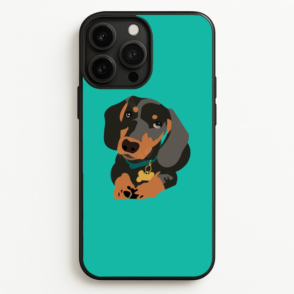Black & brown - Dachshunds  - Dachshunds Phone Case for iPhone 13 Pro Max