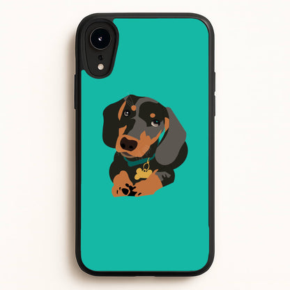 Black & brown - Dachshunds  - Dachshunds Phone Case for iPhone XR