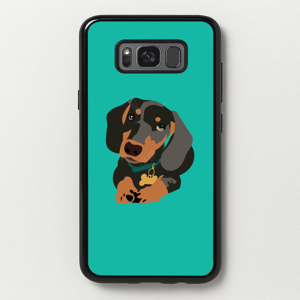 Black & brown - Dachshunds  - Dachshunds Phone Case for Galaxy S8