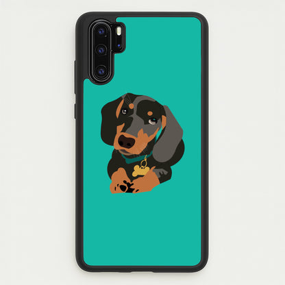 Black & brown - Dachshunds  - Dachshunds Phone Case for Huawei P30 Pro