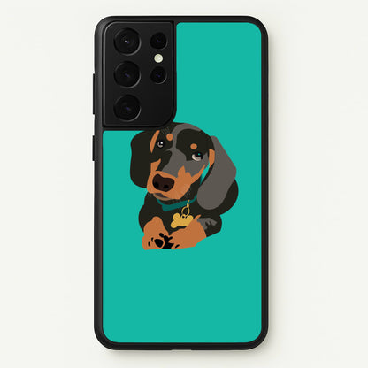 Black & brown - Dachshunds  - Dachshunds Phone Case for Galaxy S21 Ultra
