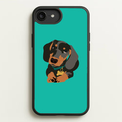 Black & brown - Dachshunds  - Dachshunds Phone Case for iPhone 6 Plus / 7 Plus / 8 Plus