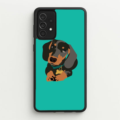 Black & brown - Dachshunds  - Dachshunds Phone Case for Galaxy A52 / A52s
