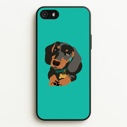 Black & brown - Dachshunds  - Dachshunds Phone Case for iPhone 5 / 5s / SE 2016