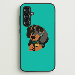 Black & brown - Dachshunds  - Dachshunds Phone Case for Galaxy S23FE