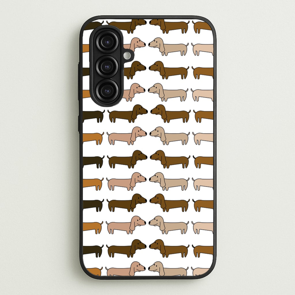 Collage - Dachshunds  - Dachshunds Phone Case for Galaxy A16