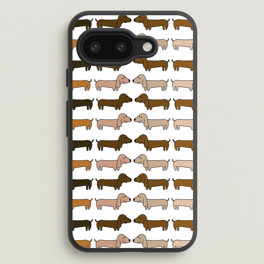Collage - Dachshunds  - Dachshunds Phone Case for Google Pixel 9a