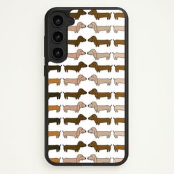 Collage - Dachshunds  - Dachshunds Phone Case for Galaxy S23 Plus