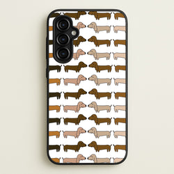 Collage - Dachshunds  - Dachshunds Phone Case for Galaxy A54
