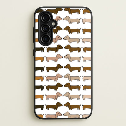 Collage - Dachshunds  - Dachshunds Phone Case for Galaxy A54