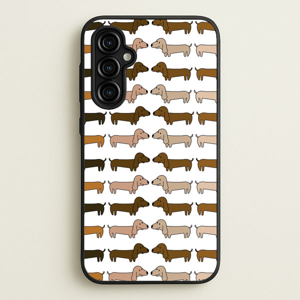 Collage - Dachshunds  - Dachshunds Phone Case for Galaxy A54