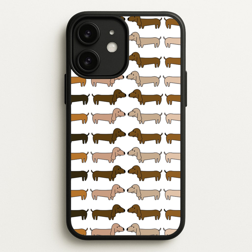 Collage - Dachshunds  - Dachshunds Phone Case for iPhone 11