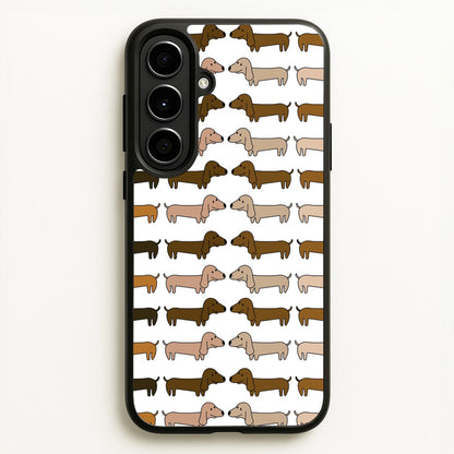 Collage - Dachshunds  - Dachshunds Phone Case for Galaxy A56