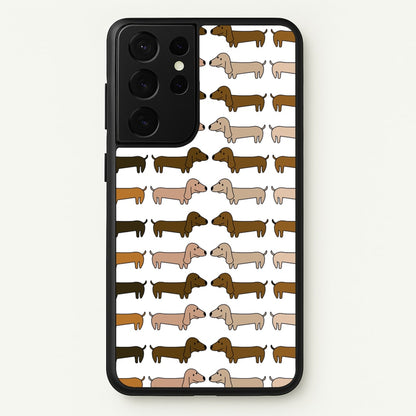 Collage - Dachshunds  - Dachshunds Phone Case for Galaxy S21 Ultra