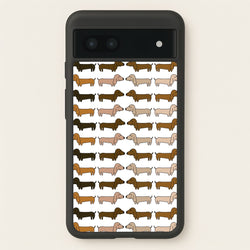 Collage - Dachshunds  - Dachshunds Phone Case for Google Pixel 7a