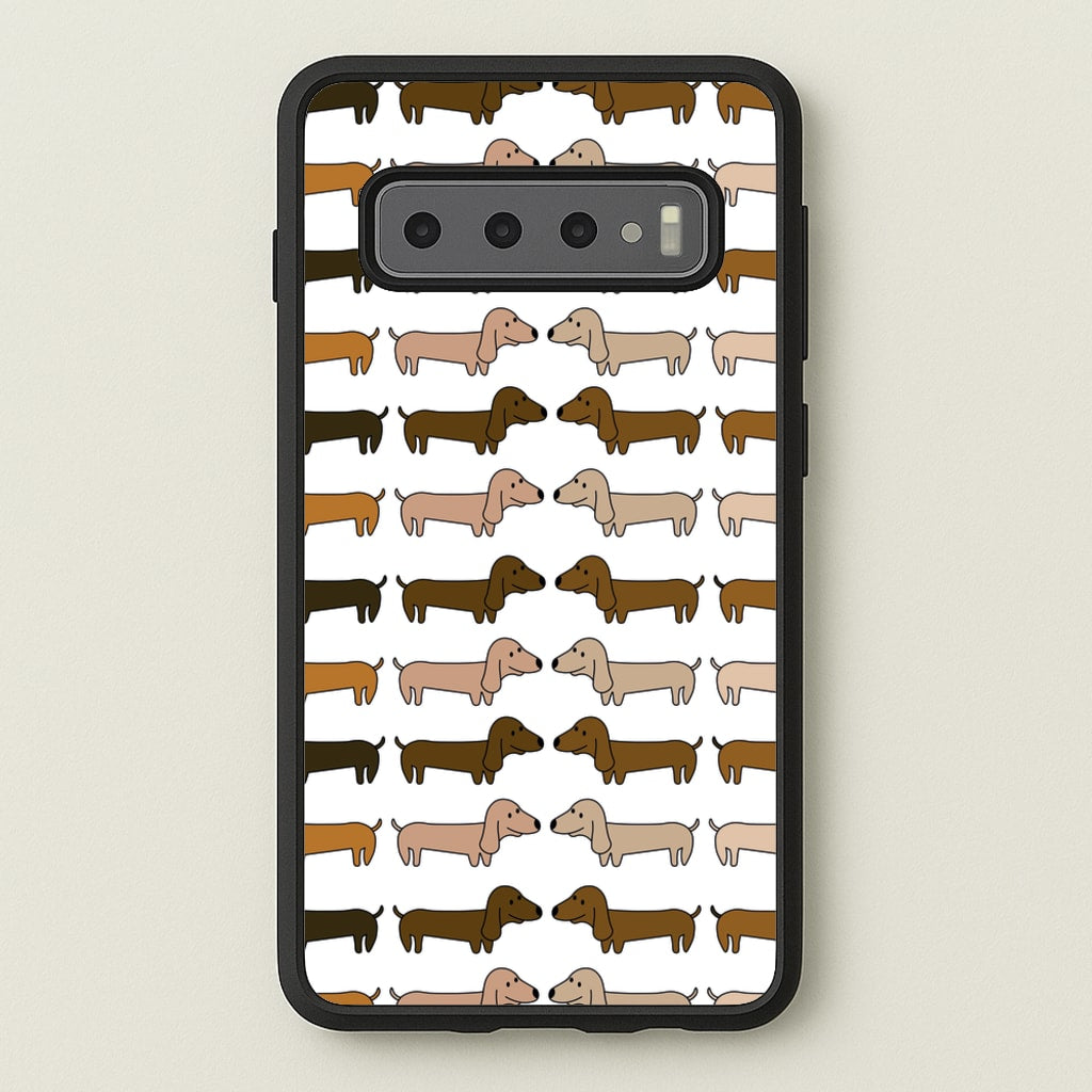 Collage - Dachshunds  - Dachshunds Phone Case for Galaxy S10