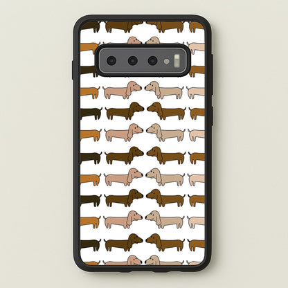 Collage - Dachshunds  - Dachshunds Phone Case for Galaxy S10