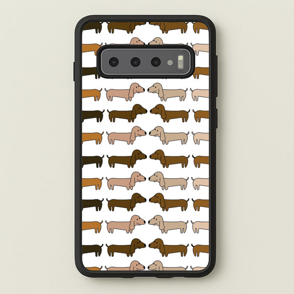 Collage - Dachshunds  - Dachshunds Phone Case for Galaxy S10