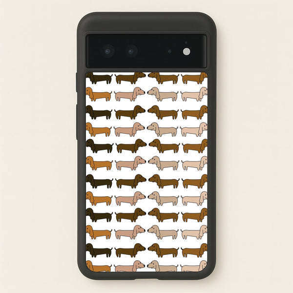 Collage - Dachshunds  - Dachshunds Phone Case for Google Pixel 6