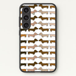 Collage - Dachshunds  - Dachshunds Phone Case for Galaxy S24 Plus