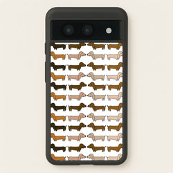 Collage - Dachshunds  - Dachshunds Phone Case for Google Pixel 8a
